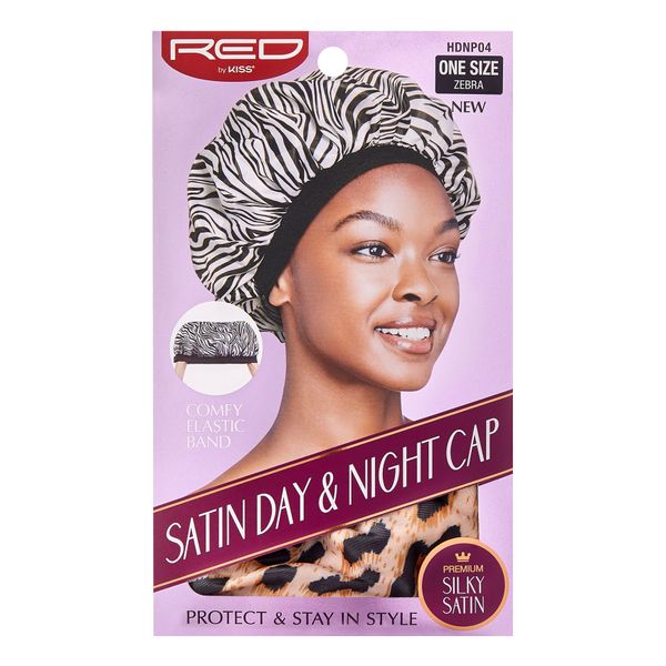 KISS Colors &amp; Care Silky Satin Day &amp; Night Cap Zebra XL