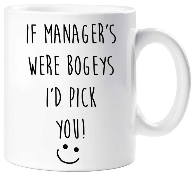 If Managers Were Bogeys I Will Pick Birthday Christmas Boss Gift Mug