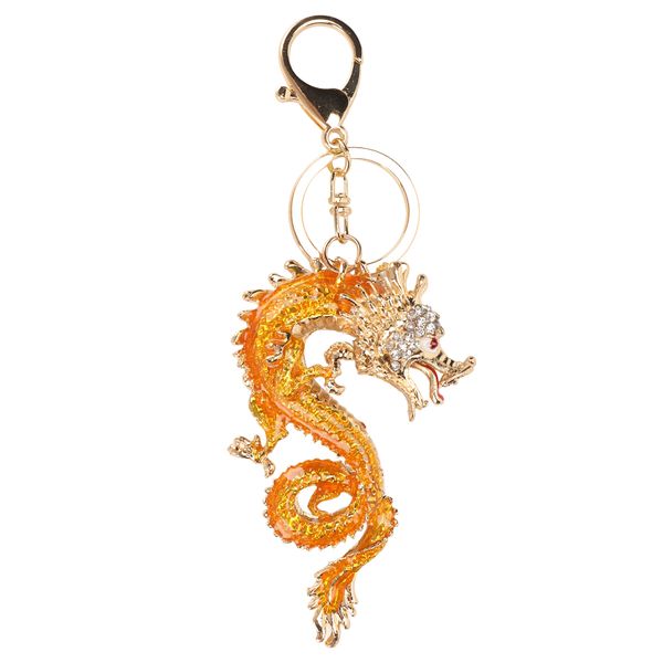 Chinese Dragon Keychain Zinc Alloy Pendant