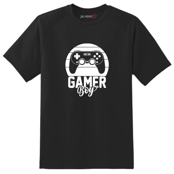 Just Kidding Girls "Gamer Boy" Short Sleeve Black T-shirt