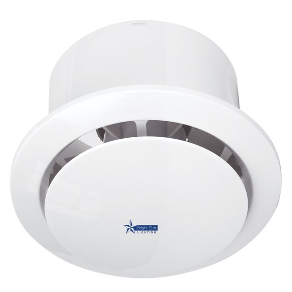 Stylish White 20 Watt 150mm Bathroom Extractor Fan - FAN EXT 09
