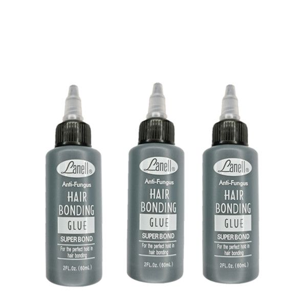3 x Lanell Anti- Fungus Hair Bonding Glue Eyelash Extensions Glue 60ml