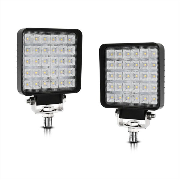 4 Inch Square Led Work Light 2 Pcs 90W Flood Lamp Compatible with Jeep