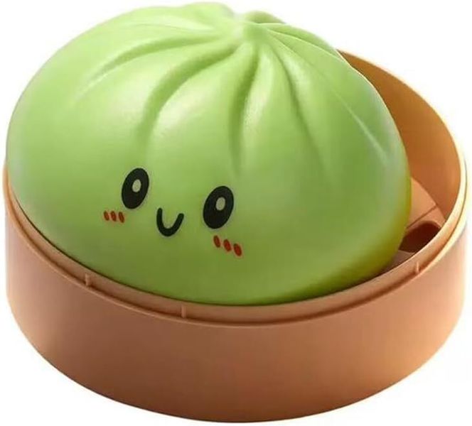 1pc Dumpling Squeeze Toy 8.5cm, Steamed Bun Stress Balls, Random Color