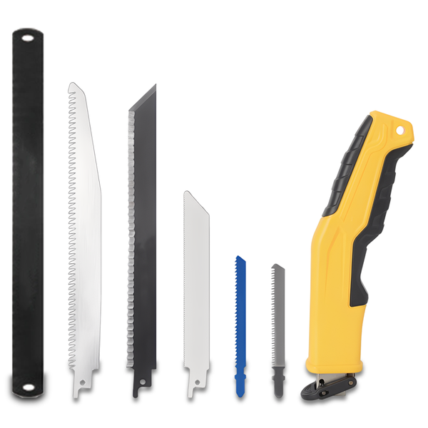 Hand Saw 6-in-1 Multi-Blades Hacksaw with Quick Change &amp; TPR Handle