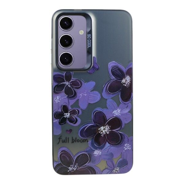 Full Bloom Midnight Blossom Phone Case Compatible with Samsung S24 - Silver