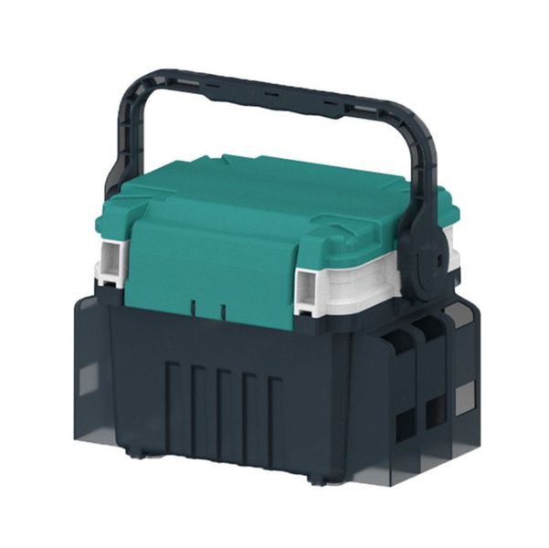 New Element Portable 7L Outdoor Sittable 2 Layer Tackle Box With Rod Holder