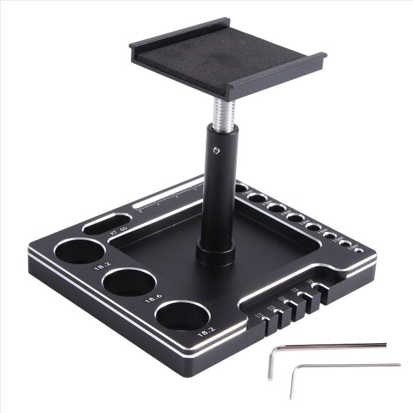 Metal Rc Car Work Stand Repair Workstation Assembly Black
