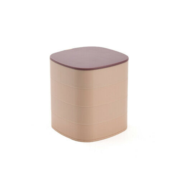 4-Tier Rotatable Jewelry Organizer Box