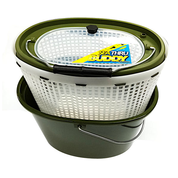 Kingfisher Seathru Buddy Utility Live Bait Bucket - 10L Round