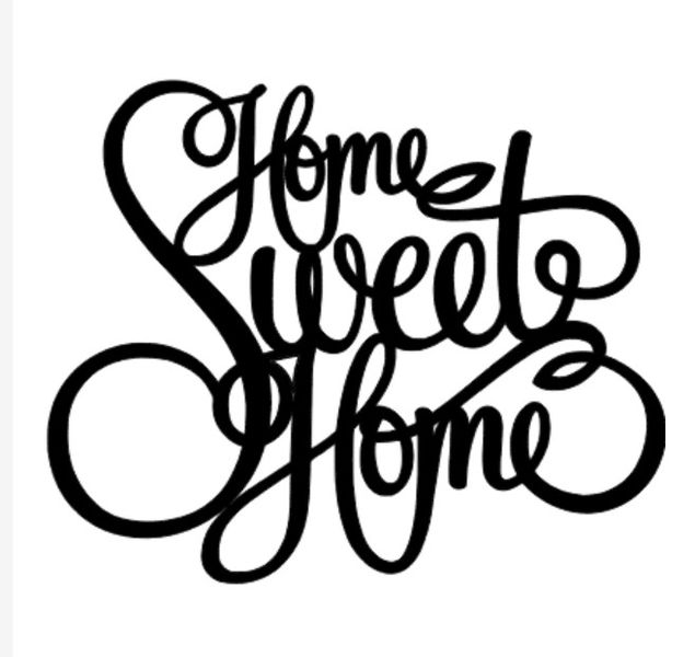 Home Sweet Home Decorative Decal/Sticker indoor / outdoor use
