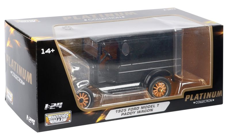 Motormax 1:24 Scale 1925 Ford Model T Paddy Wagon Black