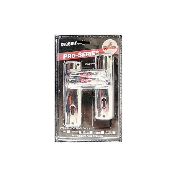 Mackie Chrome Plated Die Cast 3 Lever Mortice Lockset