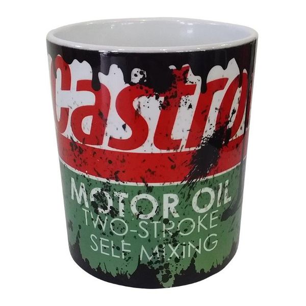 Vintage `Look` Oil Spillage - Coffee Mug Castrol Motor Oil