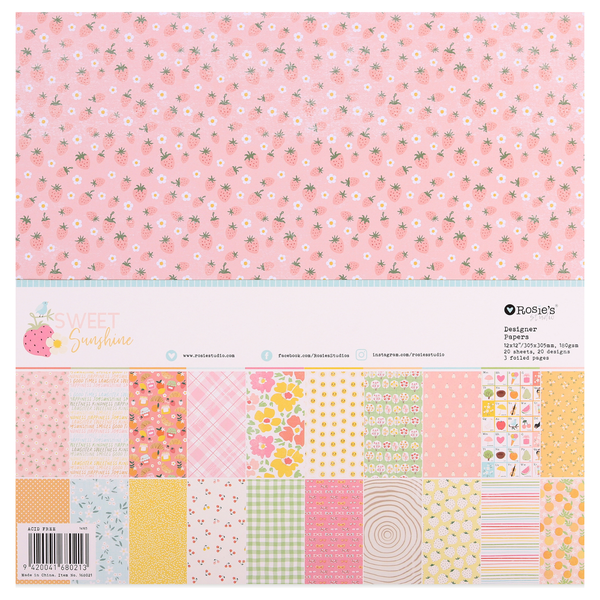 Sweet Sunshine 12x12 Designer Paper Pack