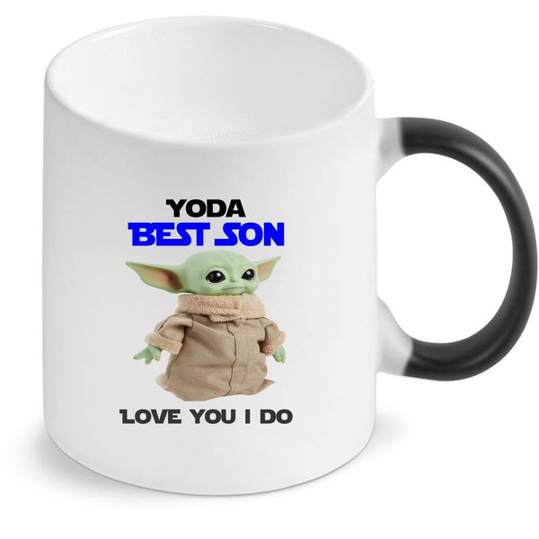 Yoda Best Son Star Wars Birthday Christmas Magic Colour Changing Mug