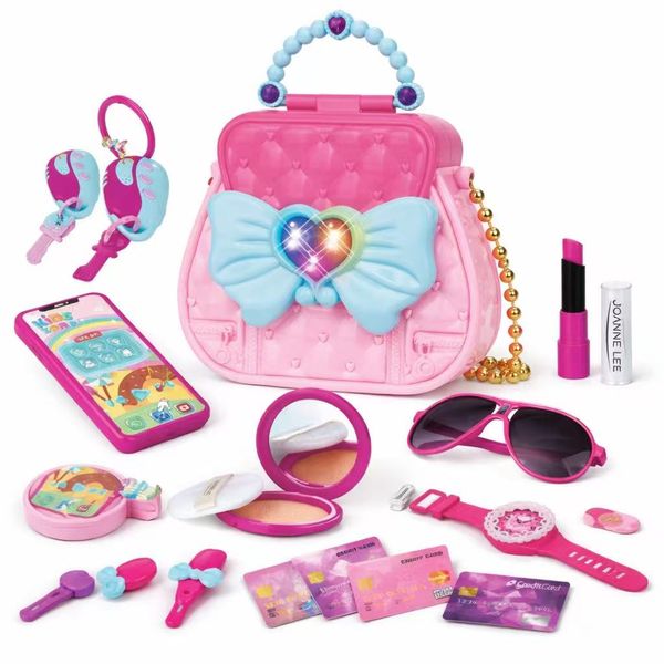 17PCS Dress Up Toy Set for Girls - Pink