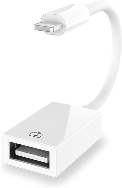 Lightning to USB Camera Adapter for iPhone/iPad, Female USB 3.0 OTG Cable