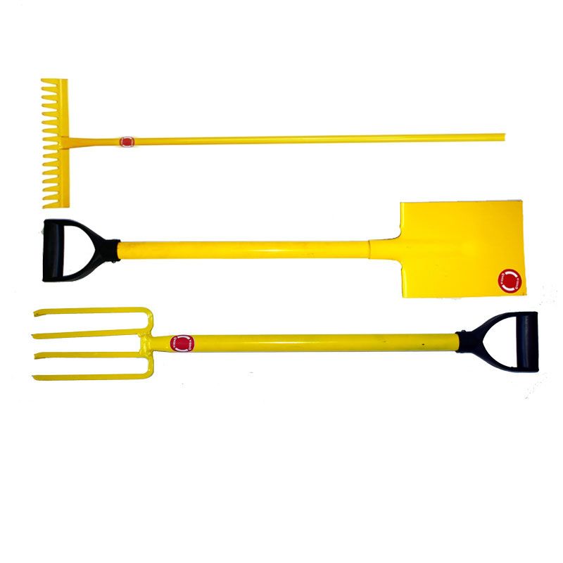 Fork, Spade and Rake Digging Combo - Medium Size Lighter Weight