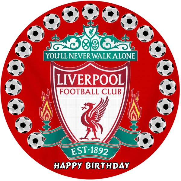 Liverpool Round Wooden Vinyl Signage 63cm