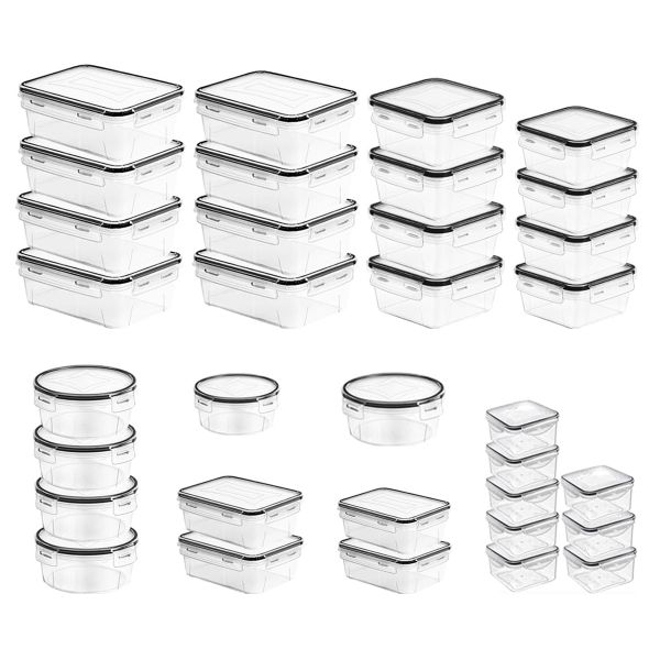 34 Piece Plastic Food Storage Container Set