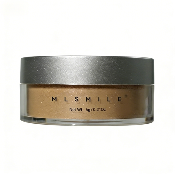 Powder with a Powder Puff and Pearlescent Powder