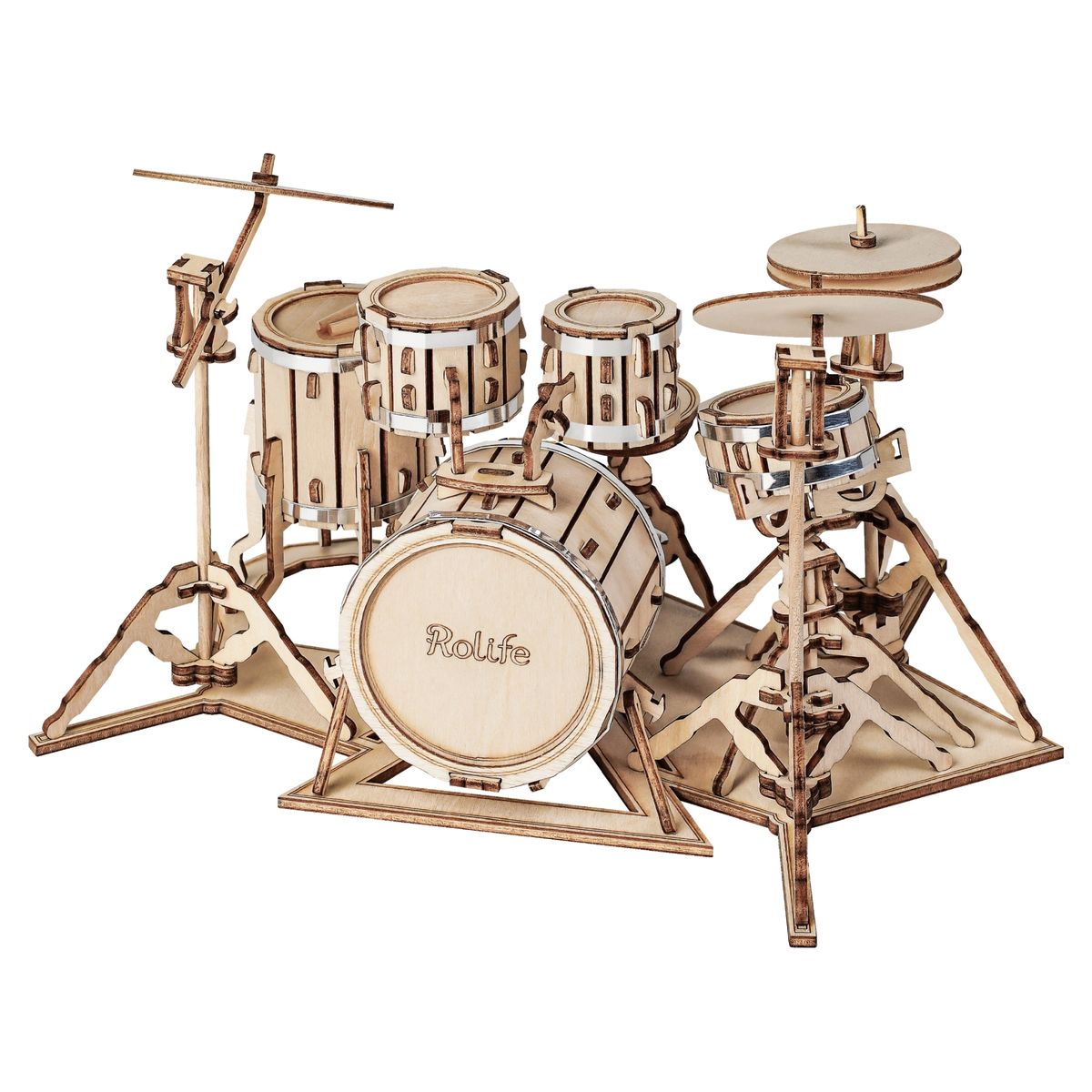 Robotime Wooden Drum Kit Shop Today. Get it Tomorrow!