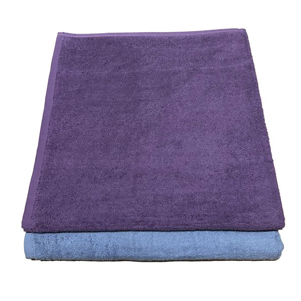 2 Pack Extra Large Bath Towel Luxury Cotton 80 x 150cm - BT14P137PUSB
