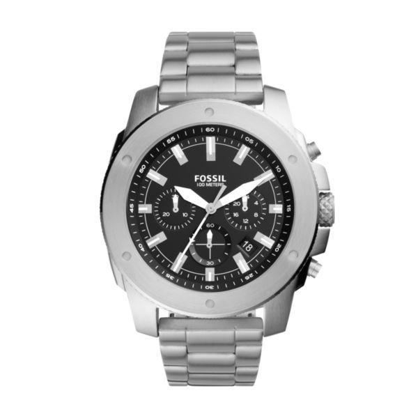 Fossil Mega Machine Silver Stainless Steel Watch - FS5716