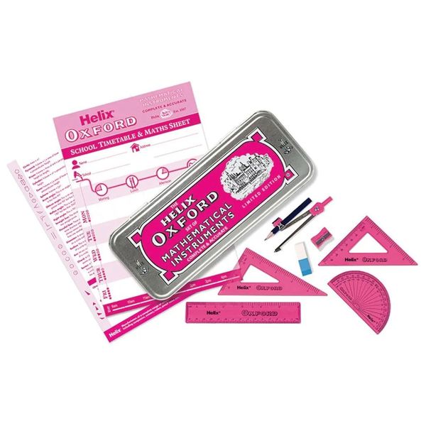 Oxford Maths Set 10-Piece Pink