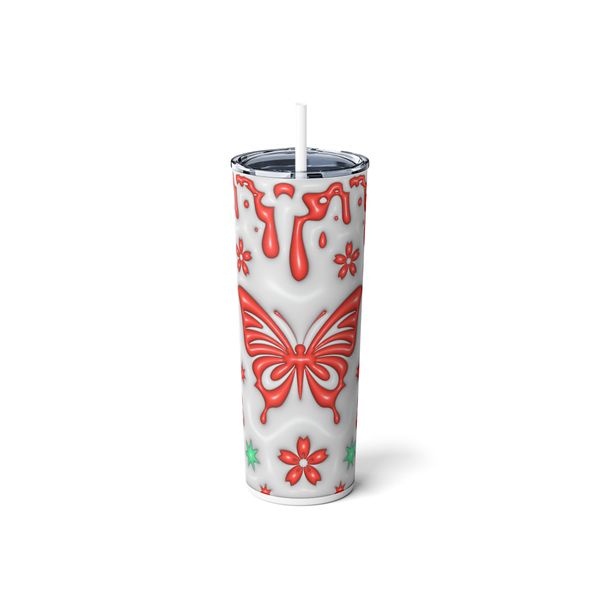 3D Butterfly 600ml Tumbler