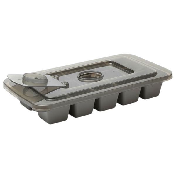 15 Cavity Silicone Ice Cube Tray With Lid And Center Fill Hole