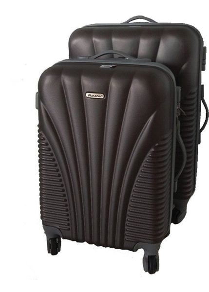 2 Piece Blue Star Luggage Set - Black