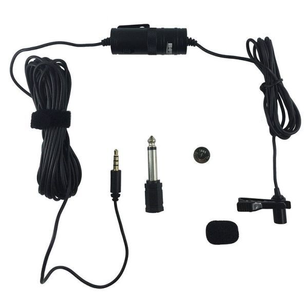 Lavalier Microphone Micro-cravate for Camcorders, Smartphones and PCs