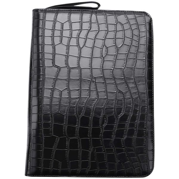 Pen Case PU Leather Black Color 48 Slots Pen Pouch Bag Pencil Bag