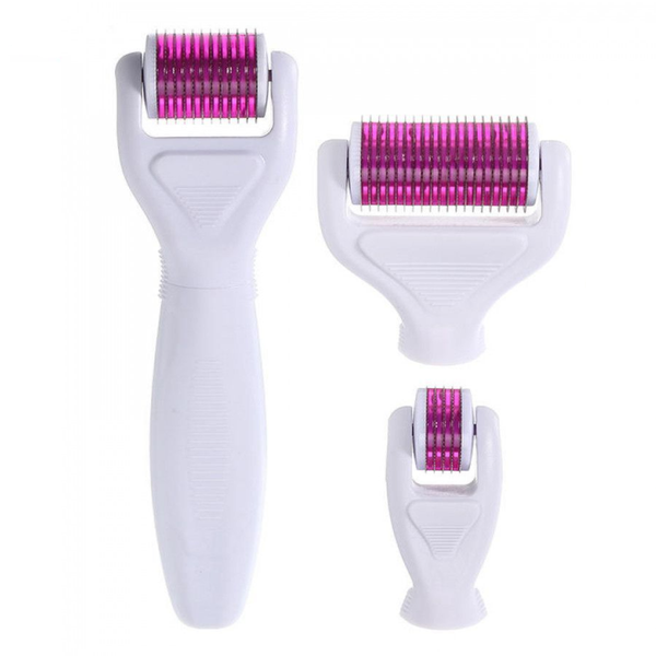4 in 1 Derma Roller Kit for Face and Body - 0.5mm, 1.0mm and 1.5mm