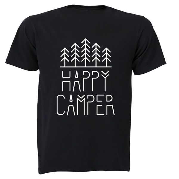 Happy Camper Birthday Fathers Day Mothersday Christmas T-shirts