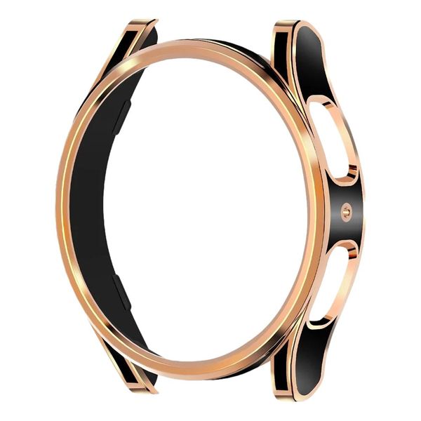 40mm PC Bumper Case Compatible with Samsung Galaxy Watch 5 - Black/Rose Gold