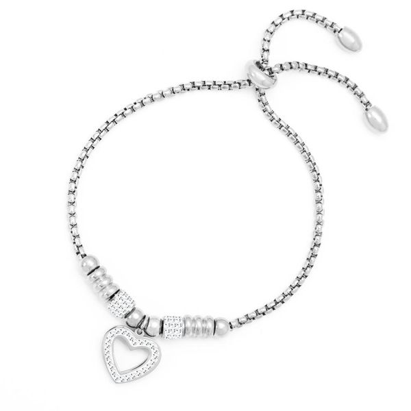 Cazabella Stainless Steel Silver Bracelet