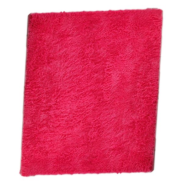Red Soft Luxurious Fluffy 1.5 x 2m Anti-Skid Carpet Rug with Memory Foam