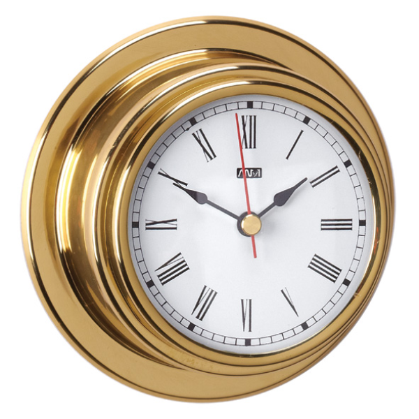 ANVI 32.1050 Clock – Polished Brass &amp; Lacquered