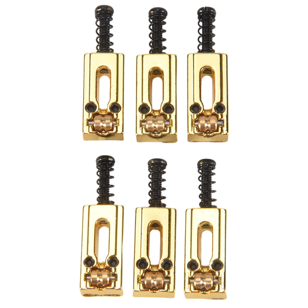 6 Pcs Metal Guitar Bridge Saddle Ball Roller String Tremolo Bridge Saddles