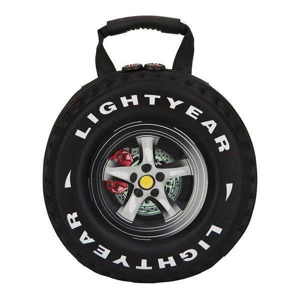 Children's backpack in the shape of wheels