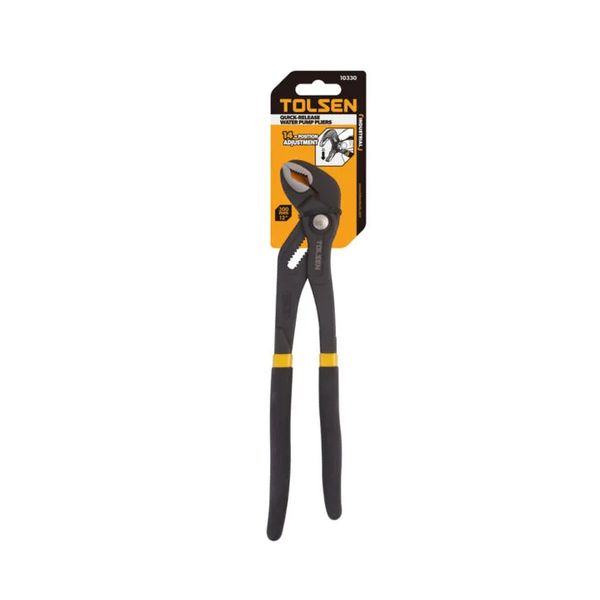 Tolsen - Water Pump Pliers - Black Finish - Quick Release - 300mm