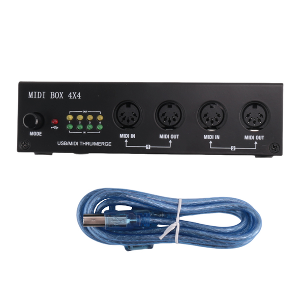 Midi Box Musical Instruments Usb Midi Merge Thru Box 64 Midi Channels