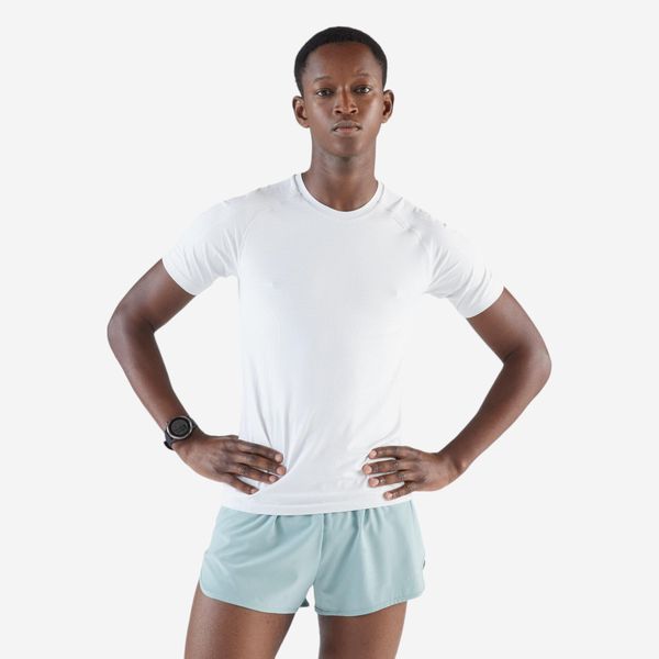 Kiprun 500 Comfort Slim Running T-Shirt - White