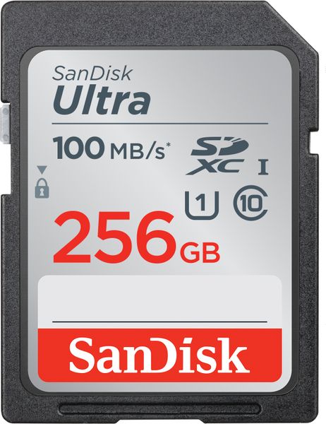 SanDisk 256GB 100MB/s Ultra SD XC Memory Card C10 UHS-I