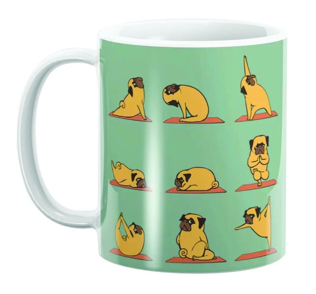 PepperSt Mug - Pug Yoga