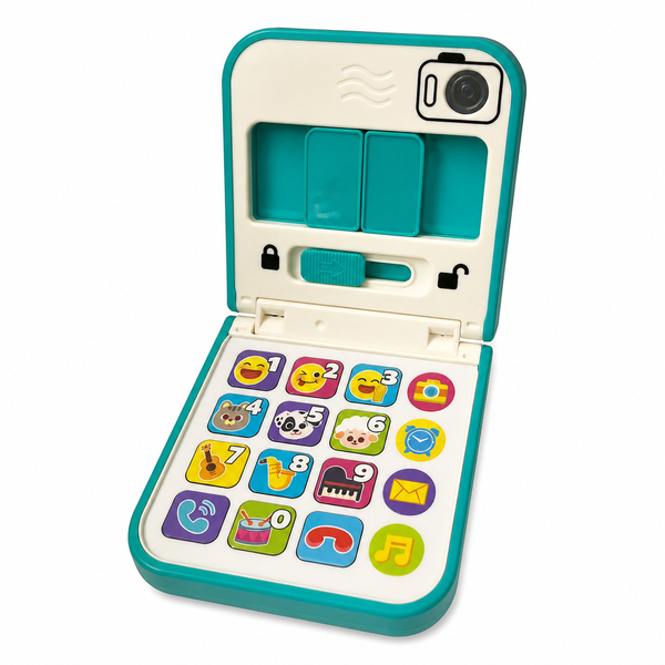 Baby Smartphone Toy Foldable and Sliding Design for Pretend Play 12m