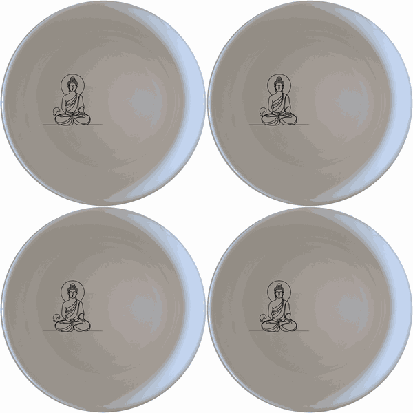 Budist Imagery Bowl Set of 4 - Range 3